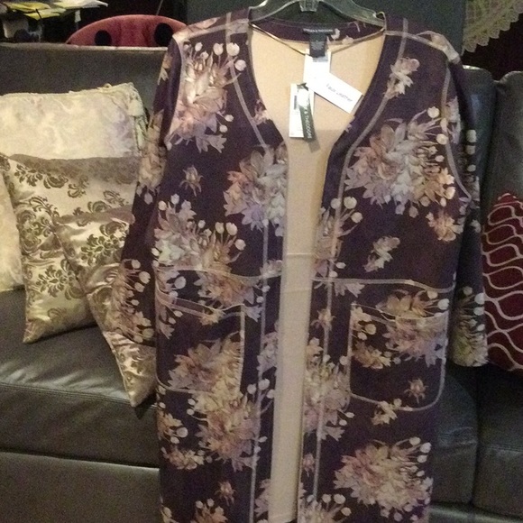 Chelsa & Theodore - Faux Leather Long Jacket - Picture 5 of 9